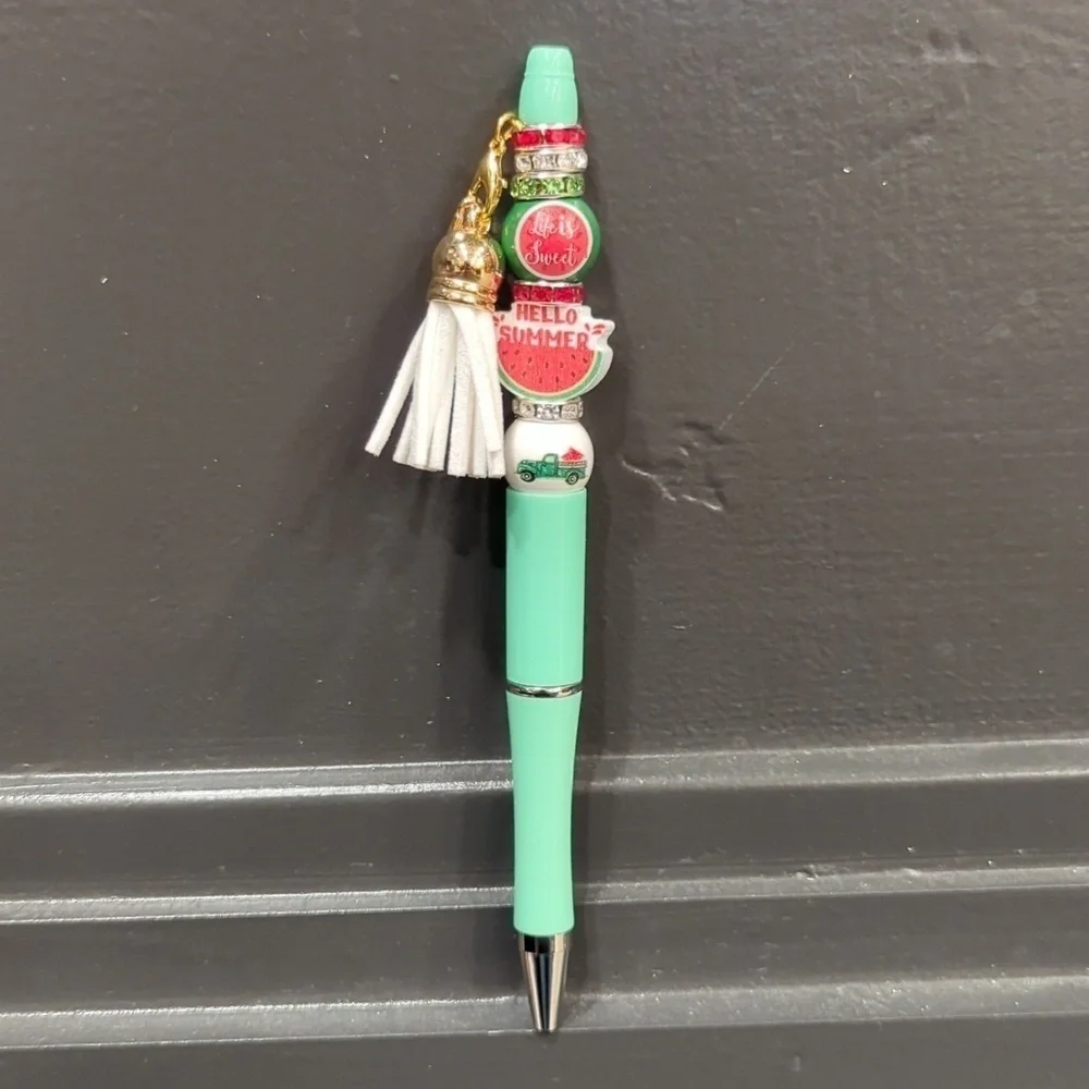 Watermelon focal pens with tassel Set Of 3